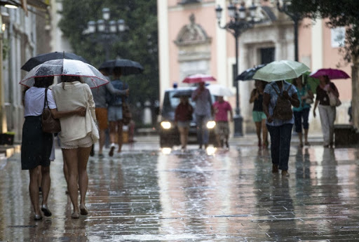 Alerta en Valencia por lluvias