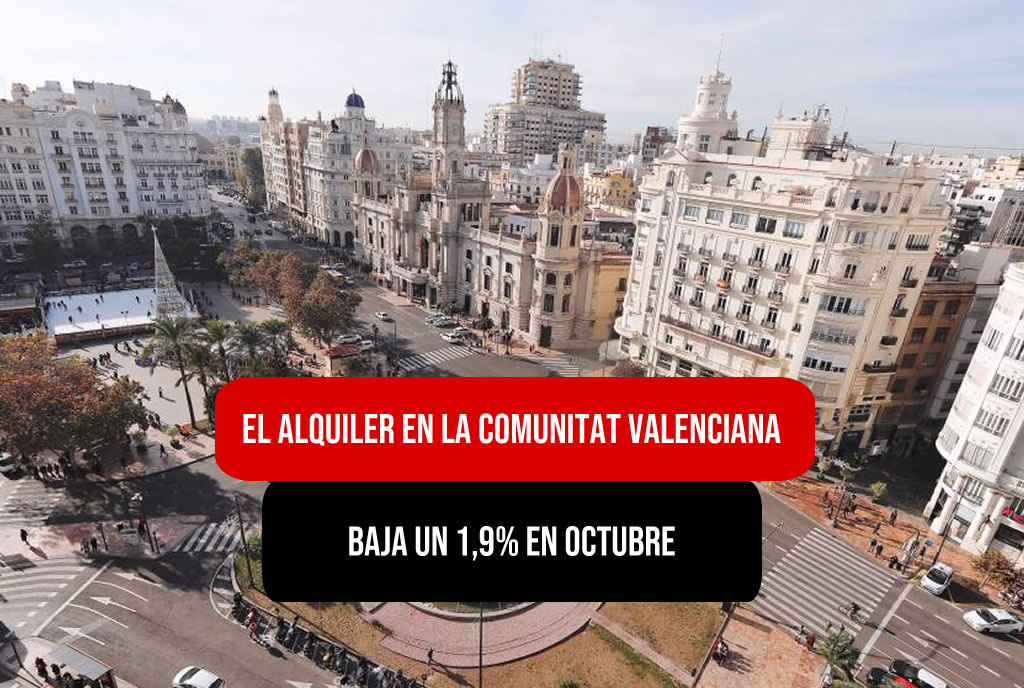El alquiler en la comunitat valenciana baja un 1,9% en octubre